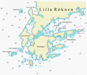 Sjökort norra Vättern